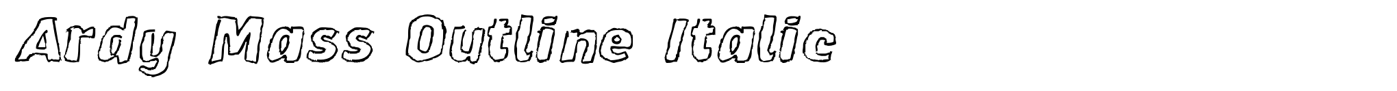 Ardy Mass Outline Italic image
